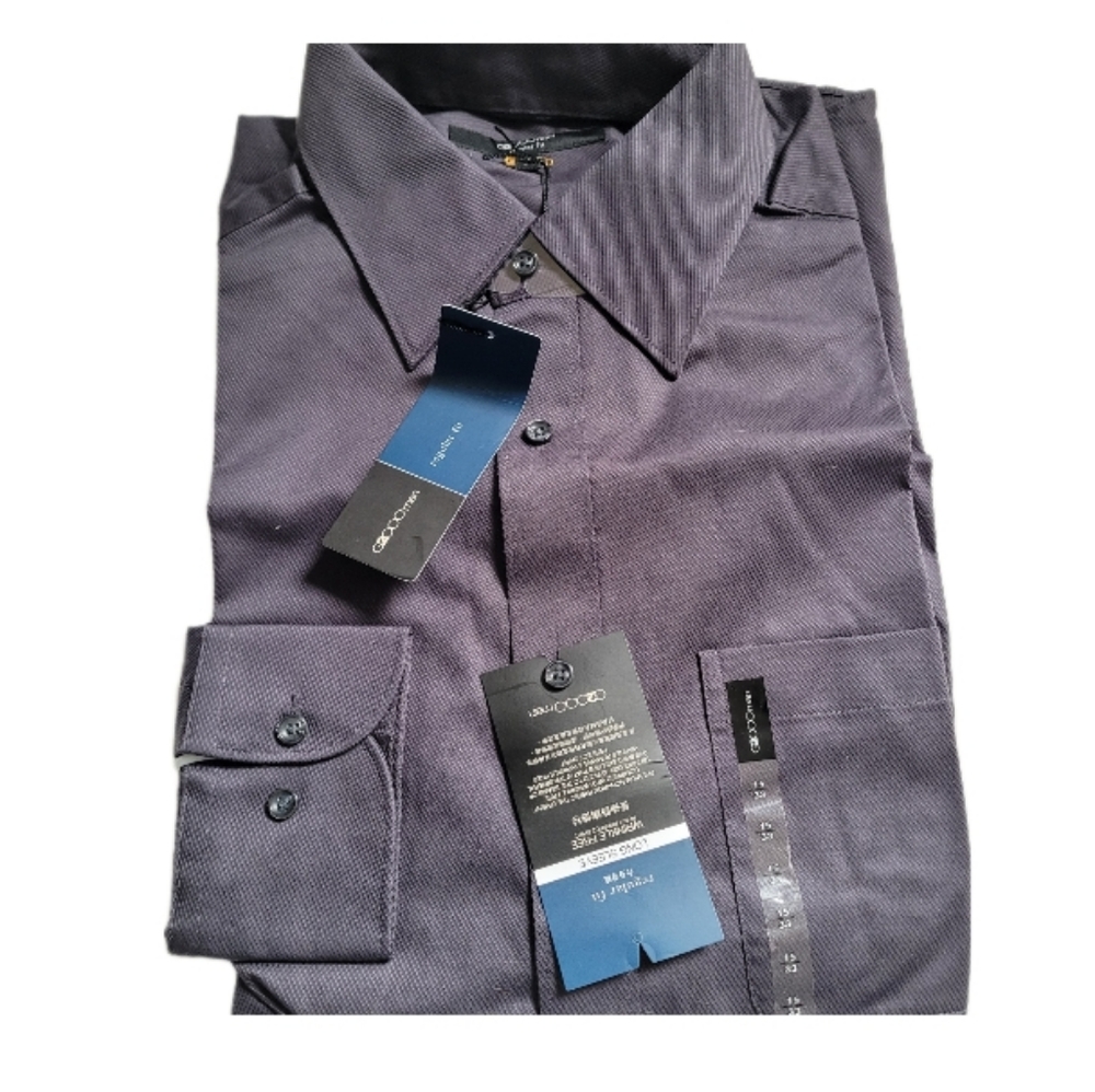 G2000 Dress Shirt Wrinkle Free Regular Fit Neck Size 15 inches Sleeves 33 inches